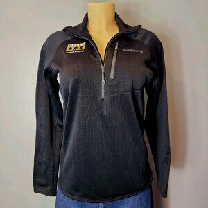 Patagonia Womens Black Micro D 1/4 Zip Pullover Fleece Bells Brewery Sz Medium